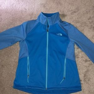 North Face Blue Zip Up